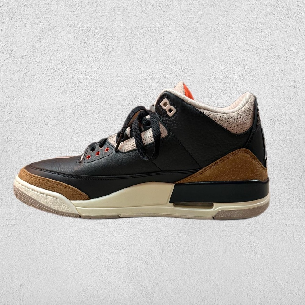 Air Jordan 3 Retro Desert Elephant Black Orange 10.5 - Picture 5 of 8